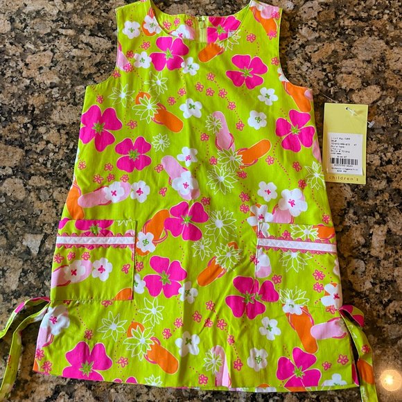 Robe Fleurie Colorée Lilly Pulitzer Pour Fille – Taille 4T – Occasion Très Bon état
